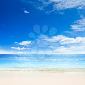 Tropical sea landscape, summer vacations outdoor scene