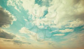 Sky and clouds day summer nature background