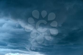 Hurricane sky storm weather. Clouds atmosphere background