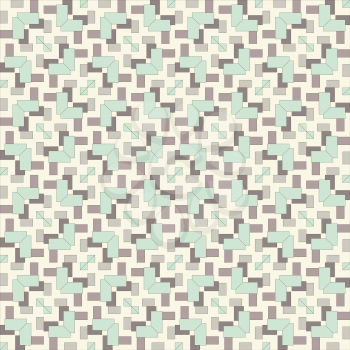 Seamless vintage geometric fabric pattern. EPS 8