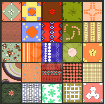25 different patterns, 23 endless. Texture can be used for wallpaper, pattern fills, web page,background,surface