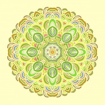 Mandala colorful pattern. Indian motif good for design cards, wallpapper, booklets etc.