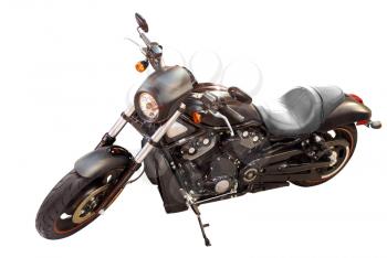 black fast and power motorcycle isolated