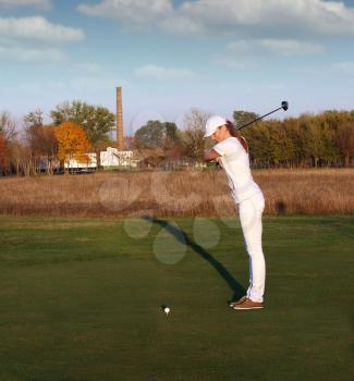 girl golf player