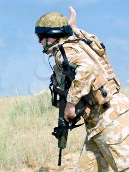 British Royal Commando in action