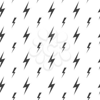 Lightning bolts, thunderbolts vector seamless pattern. Thunder  bolt pattern, thunder bolt lightning pattern, energy thunder bolt pattern illustration