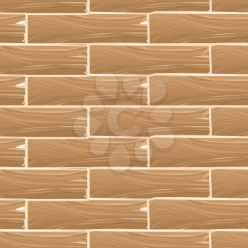 Wooden planks board vector seamless pattern. Wood vintage background illustration