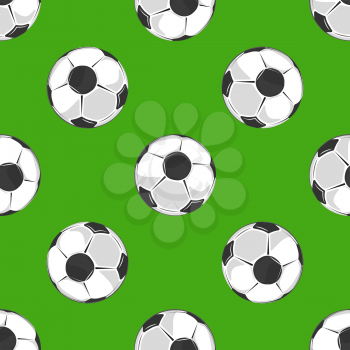 Soccer ball pattern background. Sport backdrop for football, vector illustration