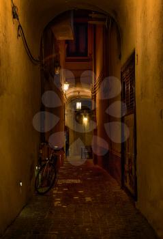 Night street Salerno
