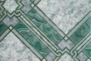 Green marble pattern for background.