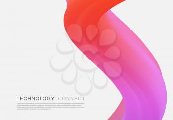 Vector wave abstract background. Design creative template.