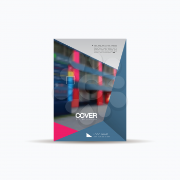 Brochure City Design Template. Vector Cover booklet, portfolio, report, presentation. Business Concept Design.