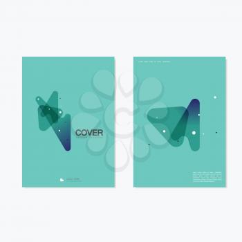 Abstract Cover Brochure Design / Vector Geometry Shape Abstract Background.