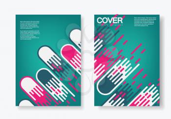 Comet vector background. Cover design set.