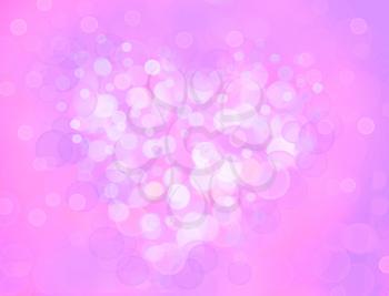 One Valentine's bokeh heart. Colorful shape. Can be used as valentine card, flyer, banner, invitation card for wedding, or other holiday events.