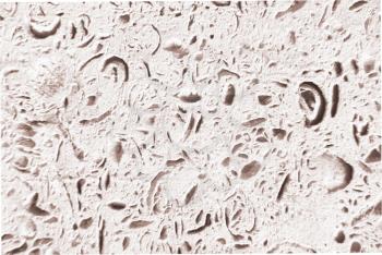 Abstract background stone wall texture with seashell or gravel traces. White textured background.