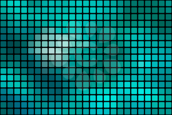  Turquoise green vector abstract mosaic background with rounded corners square tiles over black