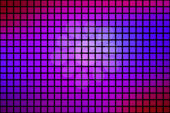 Pink purple blue vector abstract mosaic background with rounded corners square tiles over black