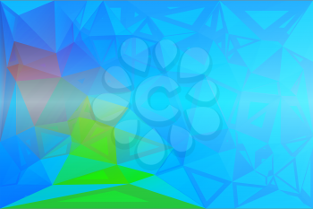 Blue green red abstract random sizes low poly geometric background