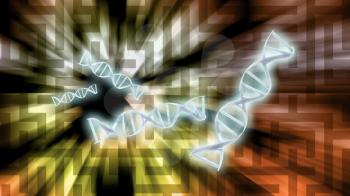 DNA Solutions. Maze Background