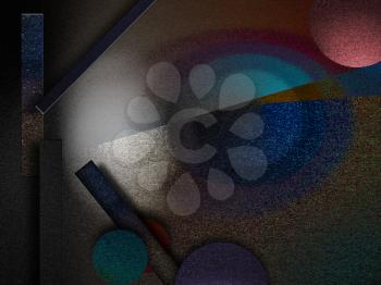 Modern abstract with geometric forms. 3D rendering