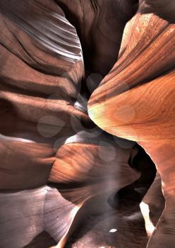 Landscape image of antelope canyon. Beautiful nature.
