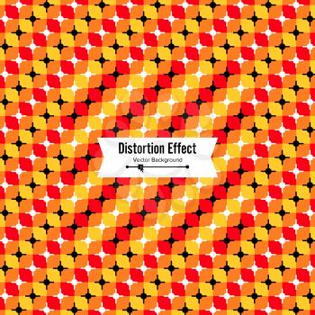 Optical Illusion. Vector 3d Art. Motion Dynamic Effect. Movement Executed In The Form. Geometric Magic Background
