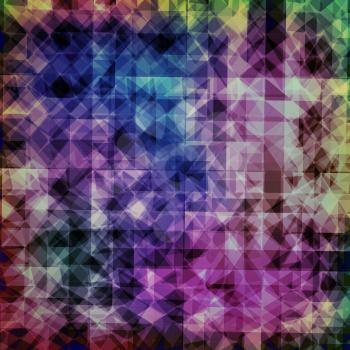 Abstract Colorful Geometric Modern Background With Triangles.