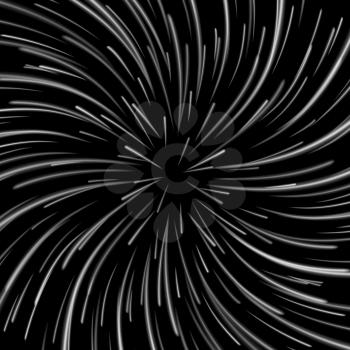 Space Vortex Vector. Abstract Background With Star Warp Or Hyperspace.