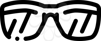 Sunglasses Icon Vector. Outline Sunglasses Sign. Isolated Contour Symbol Illustration