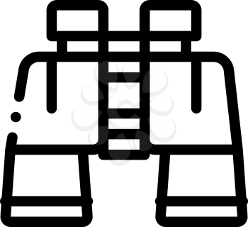 Binoculars Icon Vector. Outline Binoculars Sign. Isolated Contour Symbol Illustration