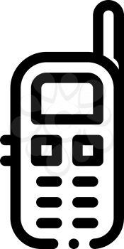 Cellular Telephone Symbol Icon Vector. Outline Cellular Telephone Symbol Sign. Isolated Contour Symbol Illustration