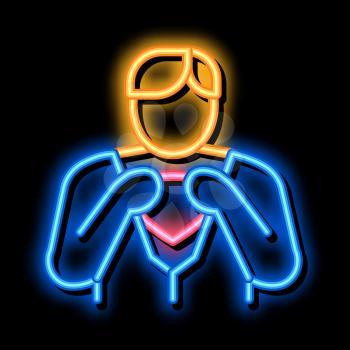 Removing Mask from Hero neon light sign vector. Glowing bright icon Removing Mask from Hero sign. transparent symbol illustration