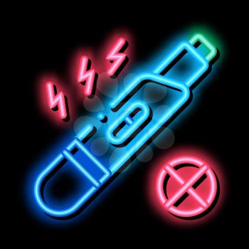 Negative Pregnancy Test neon light sign vector. Glowing bright icon Negative Pregnancy Test sign. transparent symbol illustration