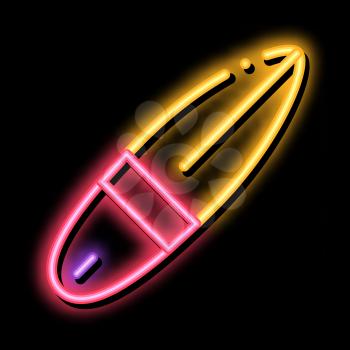Canoe neon light sign vector. Glowing bright icon Canoe sign. transparent symbol illustration
