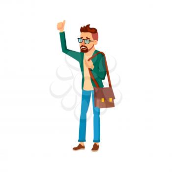 young man manager celebrate success achievement cartoon vector. young man manager celebrate success achievement character. isolated flat cartoon illustration