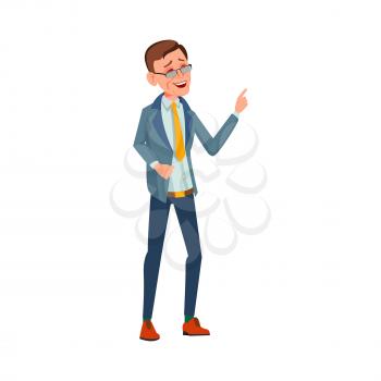 businessman laughing from funny joke in office cartoon vector. businessman laughing from funny joke in office character. isolated flat cartoon illustration