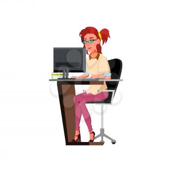 woman student reading e-book in library cartoon vector. woman student reading e-book in library character. isolated flat cartoon illustration