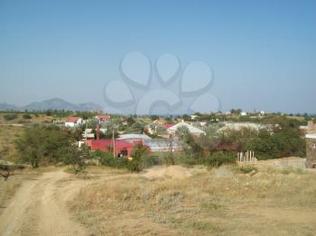 Travel to Crimea sea mountain landscape