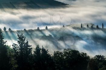 Sunrise over Val d'Orcia