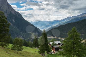 View from the Simplon Pass in Switzerland