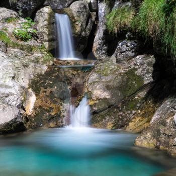 Pool of Horses at Val Vertova Lombardy near Bergamo in Italy