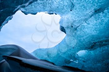 Crystal Ice Cave near Jokulsarlon