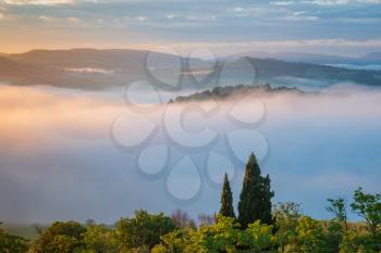 Sunrise over Val d'Orcia