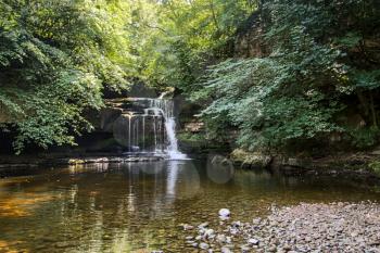 View of Cauldron Force at West Burton in The Yorkshire Dales National Park