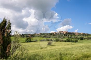 View of Pienza in Tuscany