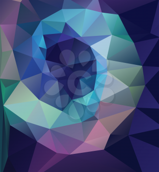 Colorful abstract polygonal illustration, decorative geometric background.