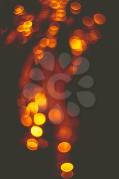 Abstract colorful defocused circular bokeh lights background