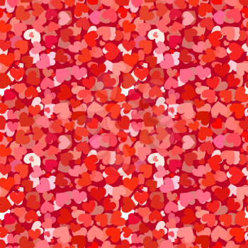 A lot of red and pink hearts seamless pattern