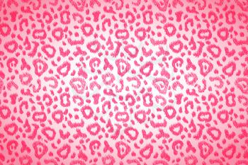 Bright pink leopard skin pattern on white, wide detailed background